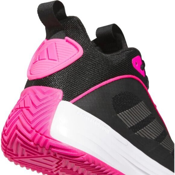 ⚡Adidas Men Black/Iron Metallic/Shock Pink Lightweight MESH Top Basketball Shoes - Picture 6 of 8